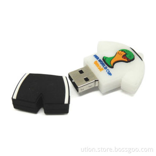 2014 World Cup Polo Shirt PVC USB Flash Drive with 1 to 32GB Memory Capacity, OEM Orders Welcomed